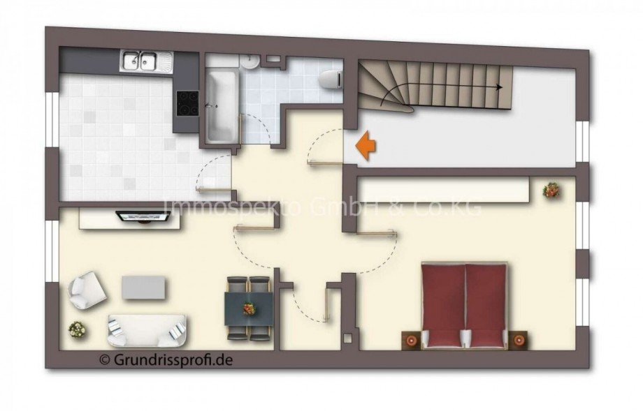Grundriss DG Mehrfamilienhaus M�nchengladbach